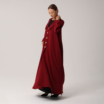 Safia Abaya I Maroon