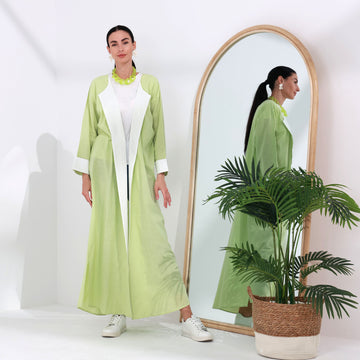 Hamda Abaya I Lime Green