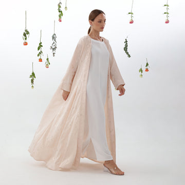 Blossom Abaya I Peach