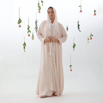 Blossom Abaya I Peach