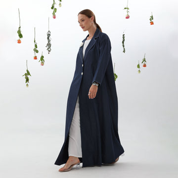 Denim Elegance Abaya