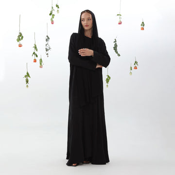 Blossom Abaya I Black