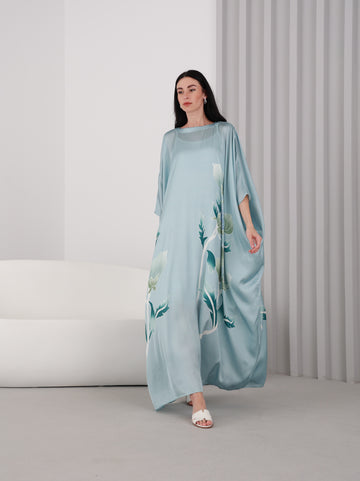 Muhra Kaftan I Baby Blue