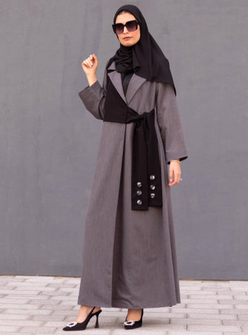 Kimono Abaya I Gray