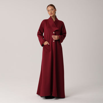 Aalia Abaya I Pomegranate