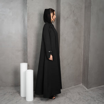 Aspen Charm Abaya I Black