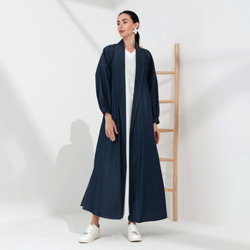 Emma Denim Abaya with Dress