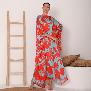 Muhra Kaftan I Scarlet