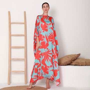 Muhra Kaftan I Scarlet