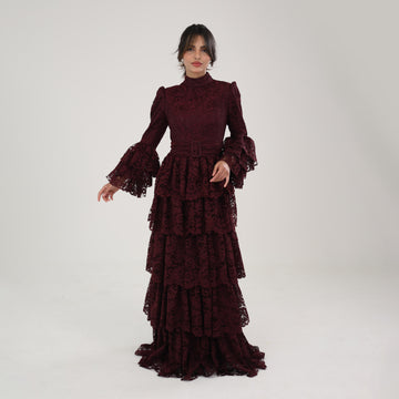 Majesty Dress I Burgundy