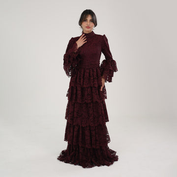 Majesty Dress I Burgundy