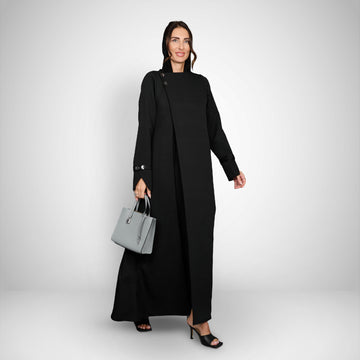 Aspen Charm Abaya I Black