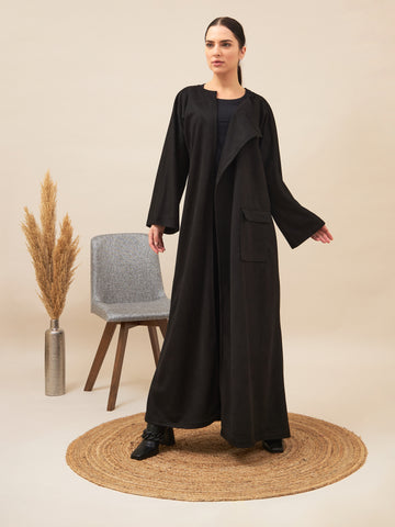 Chamois Abaya | Black