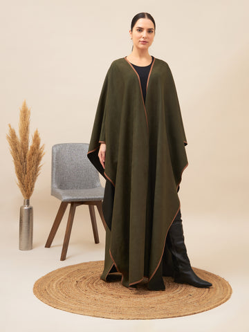 Chamois Cape  | Moss Green