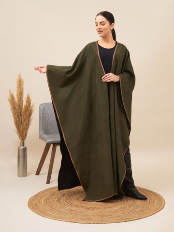 Chamois Cape  | Moss Green