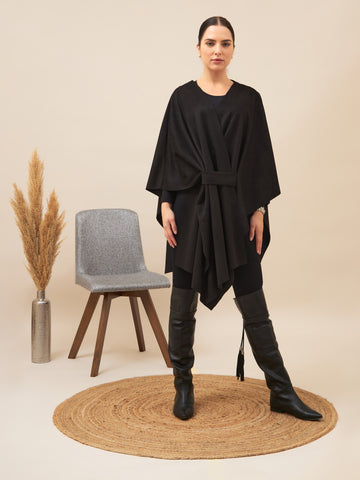 Chamois Shawl  | Black