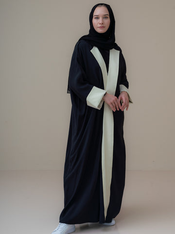 Adira Abaya | Black & Yellow