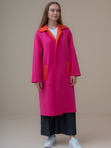 Aurora Coat | Fuchsia