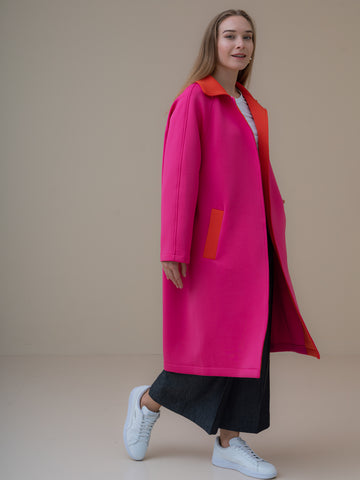 Aurora Coat | Fuchsia